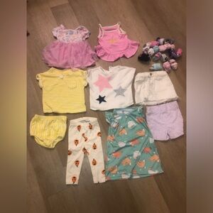 Baby girls clothes and shoe bundle